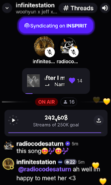 saturninabeat's tweet photo. 🫰💛💜Thank you #inspirits @infinitesh24 our
#Saturdayss #Unit listeners&guests had a great time today! See u soon on D2!
🗓️Friday, Aug 8
⏰6am 🇺🇸EST|11am🌍BST/EU
⏰7pm🇰🇷|5pm🇹🇭
Host: https://t.co/lsrgU7y0qw
#NAMWOOHYUN #INFINITE #JeffSatur #TINNASIT #RadioCodeSaturn https://t.co/SiHoJuicSW