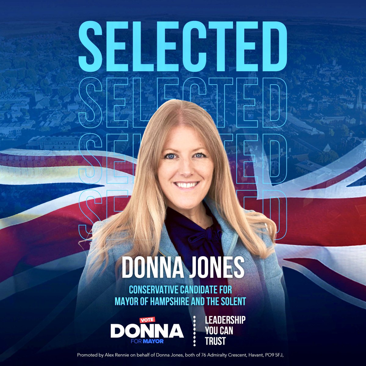 Donna Jones (@donnajonespcc) on Twitter photo I’m delighted to have been selected as the <a href="/Conservatives/">Conservatives</a> Candidate for Mayor of Hampshire and the Isle of Wight. The campaign starts today!
#VoteDonna4Mayor #MayorHantsIOW I’m delighted to have been selected as the <a href="/Conservatives/">Conservatives</a> Candidate for Mayor of Hampshire and the Isle of Wight. The campaign starts today!
#VoteDonna4Mayor #MayorHantsIOW