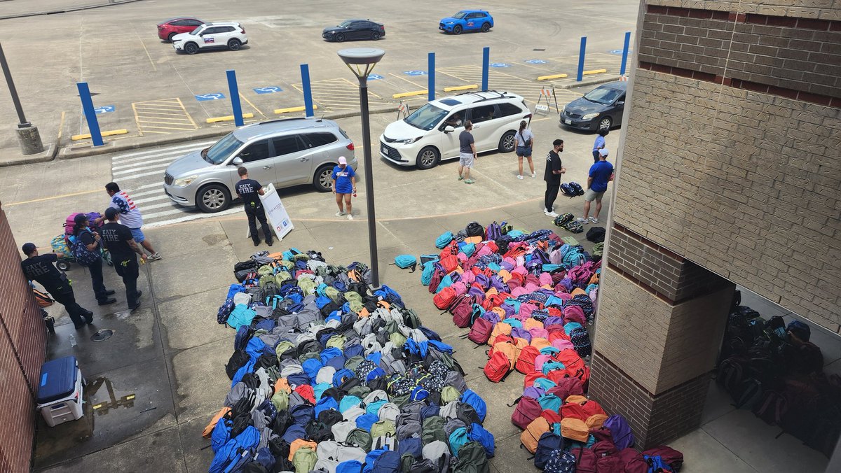 Merrell Center- Katy ISD (@merrellcenter) on Twitter photo Today the <a href="/MerrellCenter/">Merrell Center- Katy ISD</a> is hosting Operation Back 2 School, where thousands of backpacks full of supplies are given out to students! Today the <a href="/MerrellCenter/">Merrell Center- Katy ISD</a> is hosting Operation Back 2 School, where thousands of backpacks full of supplies are given out to students!