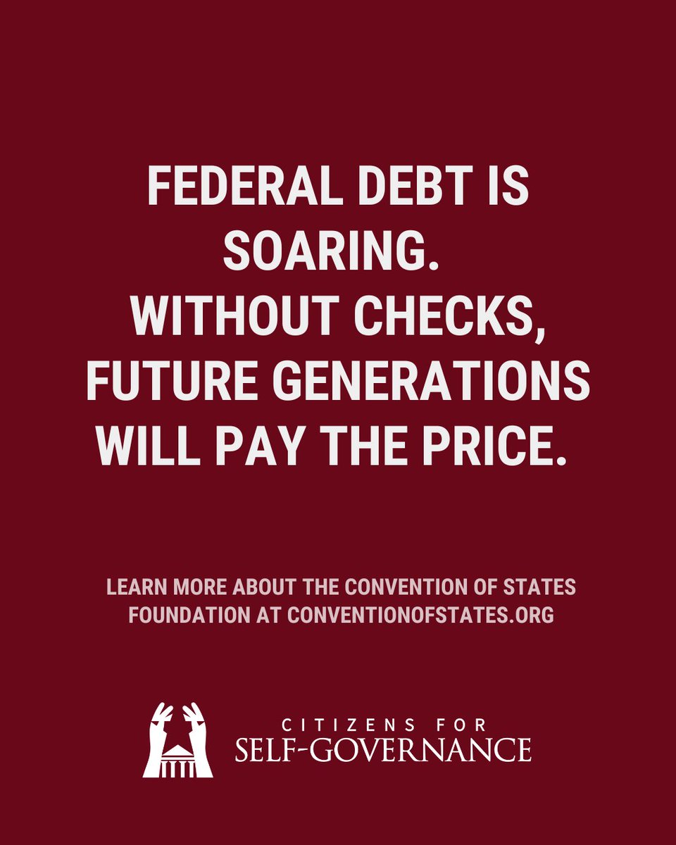 Federal debt is SOARING. Without checks, future generations will pay the price. 
Learn more at: l8r.it/sEpM