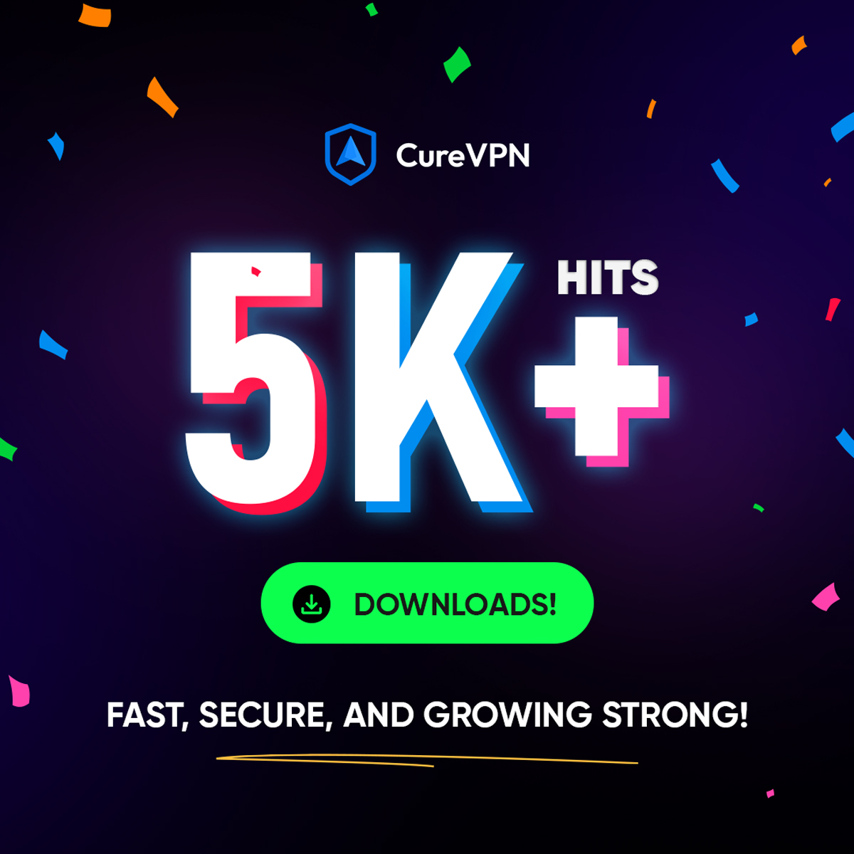 CureVPN's tweet image. We&apos;ve hit 5,000+ downloads! 🔥Thanks to YOU for choosing Cure VPN.

✅ Ad-free experience
✅ Pro features, FREE
🕒 No payment, no card—just sign up!

Don’t miss out! 

Download the app from here: 
play.google.com/store/apps/det…
#vpnmilestone #mobileapps #vpnapp