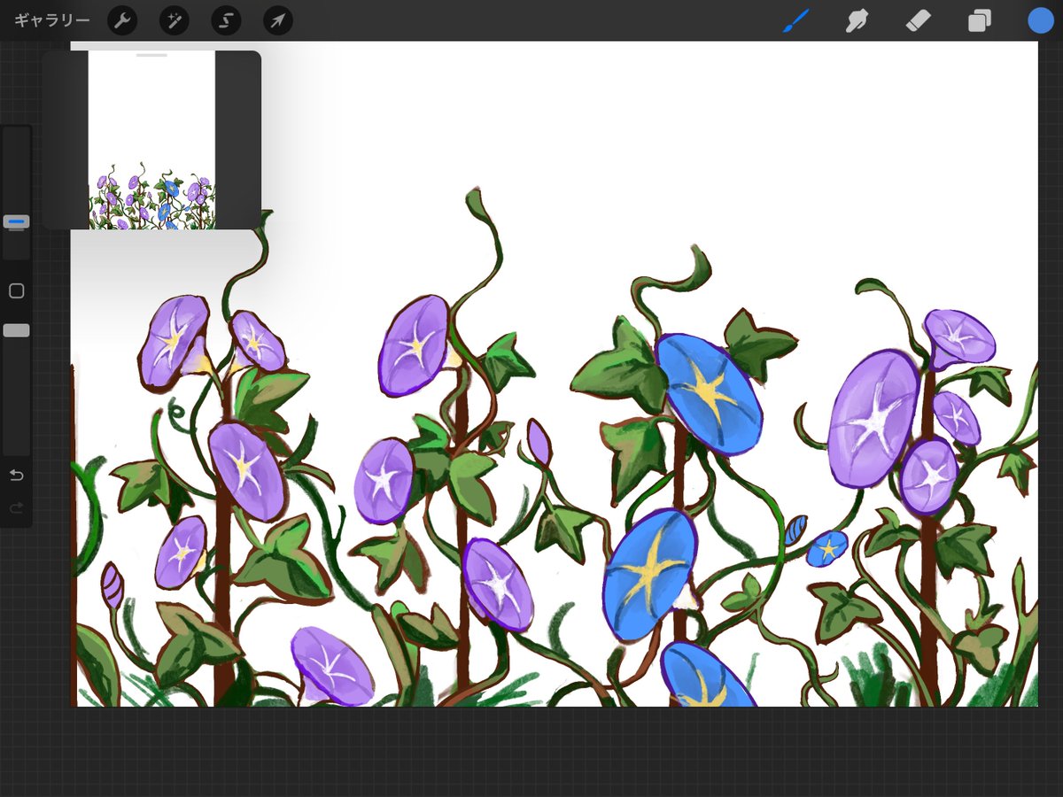 アサガオ(wip)
#イラスト