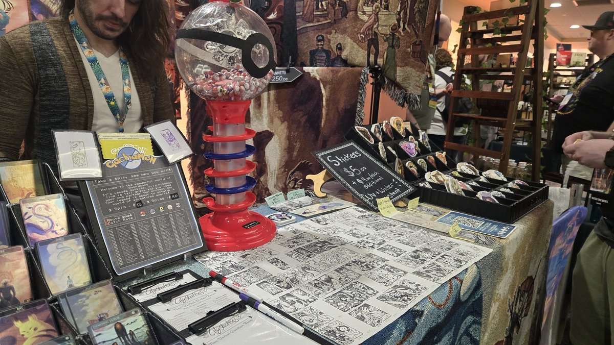 lilystrations's tweet photo. Still chugging along at @Gen_Con in the Maker's Market, come out and support some human artists who would love to say hi.✨️💛✨️
#gencon #gen_con #artistalley #smallartist https://t.co/T99ryzSZRV