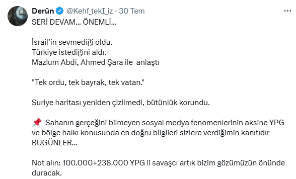 Ters Köşe Seri Devam...
“Kurt Postlu DSG, Hilal Gölgesinde”

Bildiğini sanıyorsun.
DSG = PKK diyorsun.
Rojava = Düşman diyorsun.
Ama tablo o kadar basit değil.

Her yapının içinde bir çekirdek vardır…

DSG'nin içinde, Türkiye’ye biat etmiş Türkmen, Kürt ve Arap aşiretlerinden