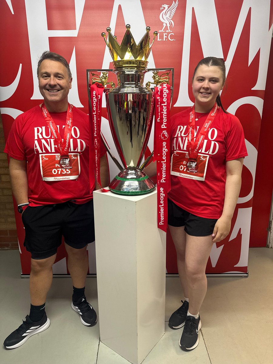 Run to Anfield 5K completed, with 5 minutes taken off last year's time. Thanks to all those who sponsored us which helped us raise funds for the <a href="/LFCFoundation/">LFC Foundation</a> 🫶🏽🏆❤️