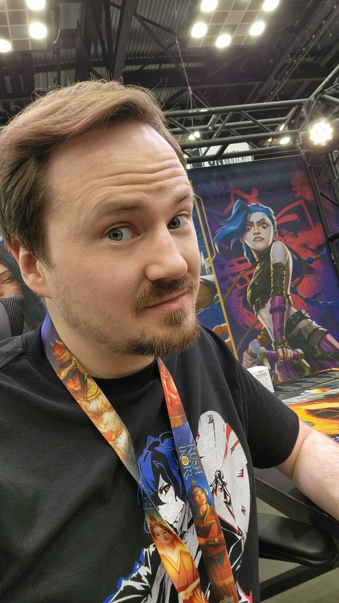 About to play some 2v2 <a href="/playriftbound/">Riftbound</a> with the devs...! Amazing to see all the excitement to learn the game at #GenCon2025! #Riftbound
