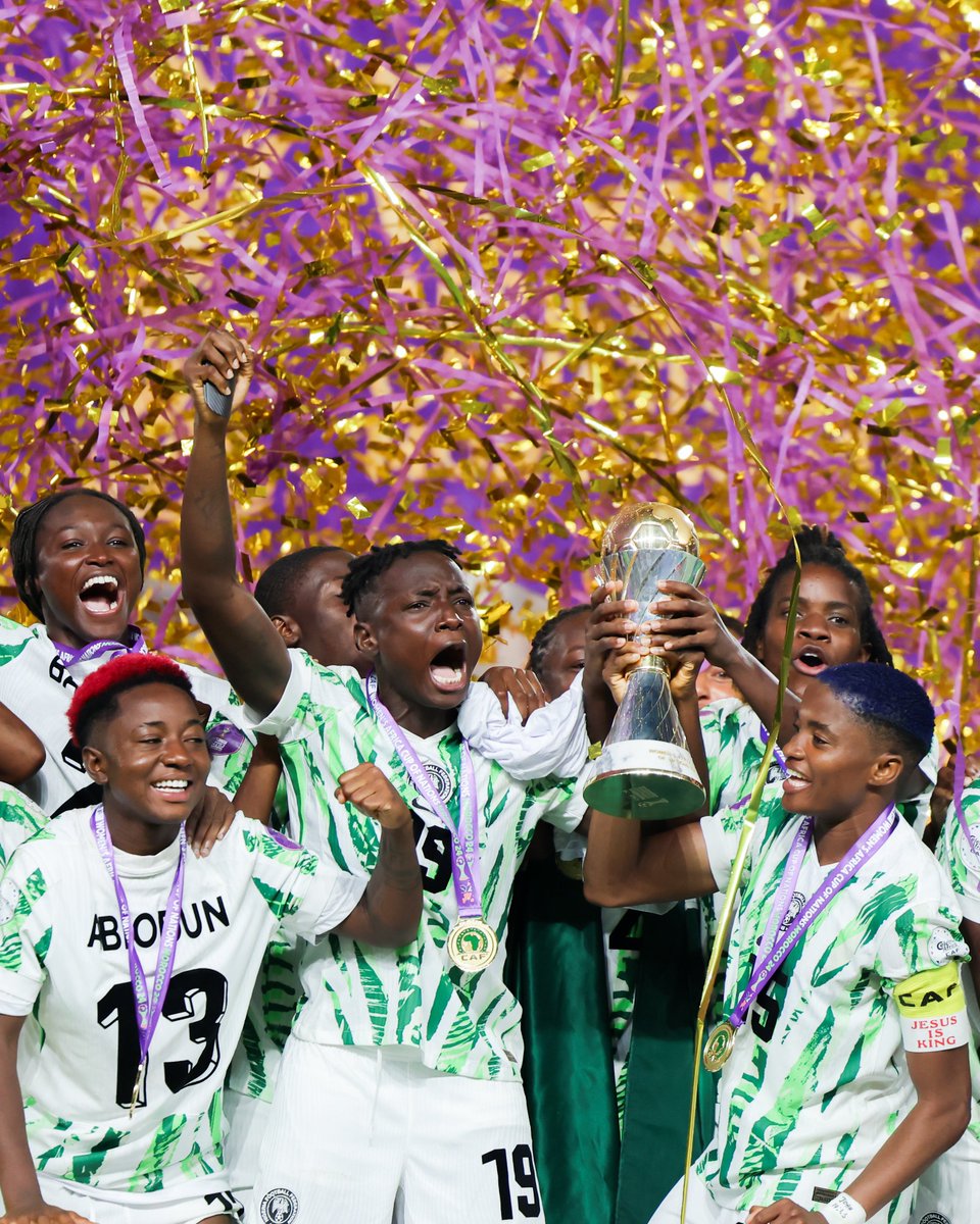 Just a little reminder: One week ago, Nigeria really made it double digits in #TotalEnergiesWAFCON2024 glory. 🖐🖐