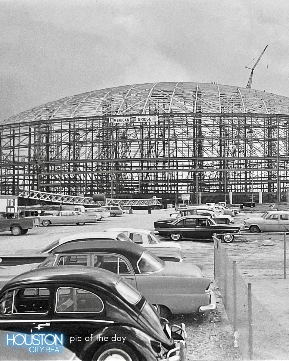 The pic of the day reminds us that the people of Houston who built the Astrodome were not just building a stadium. Their vision created a revolution that redefined sports and entertainment as you know it today. Everything from the engineering to the experience was unprecedented.