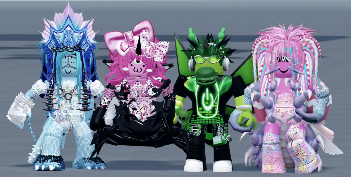 NenBoxen's tweet image. shoutout to alien skins I made with my friends #robloxoc #robloxavatar #alien