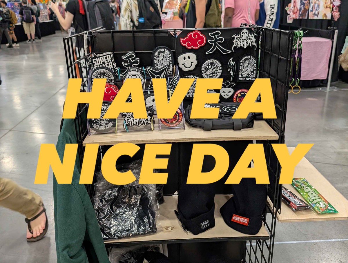 EVO DAY 2

Sold out of some stuff already, but we're open!
A61. See you there. 👹