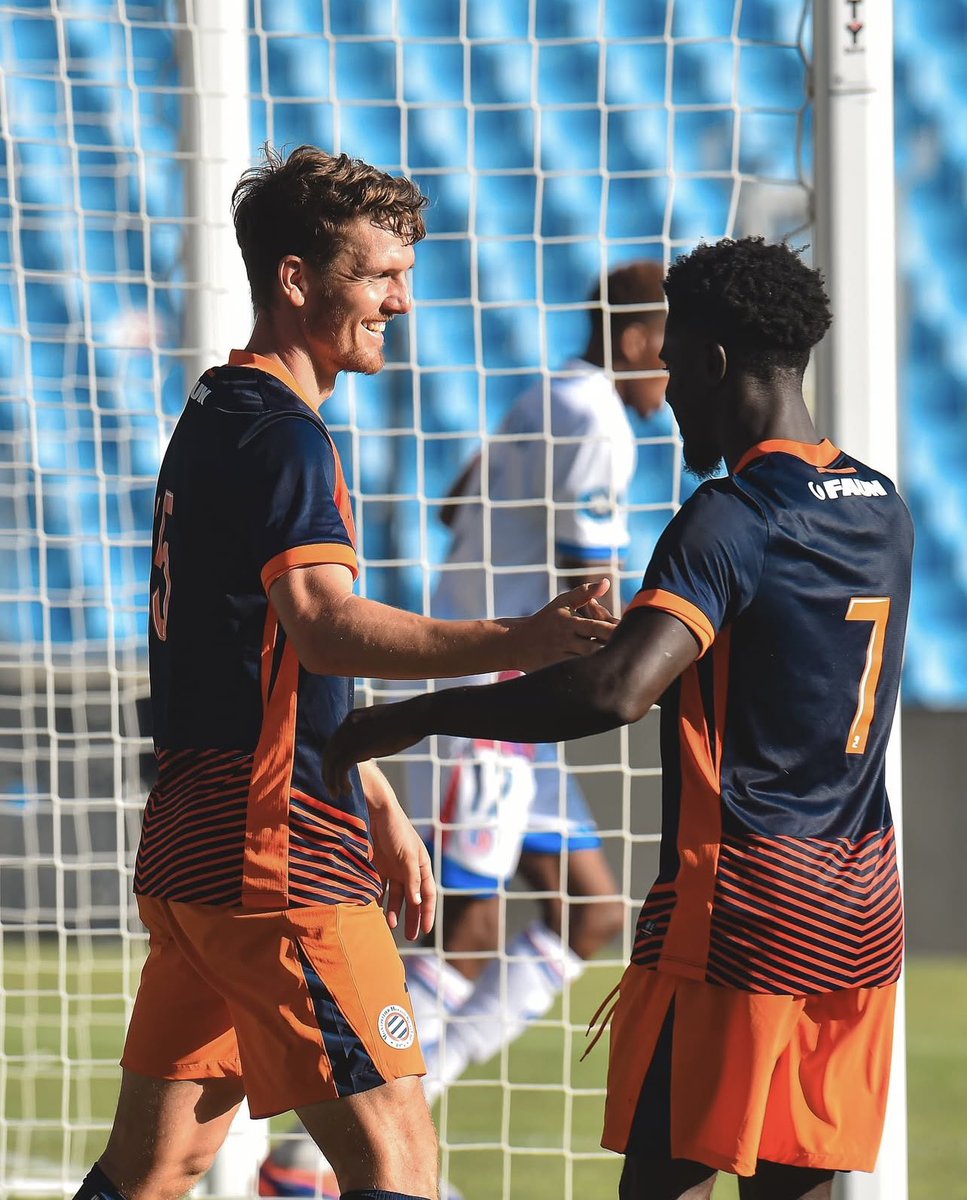MHSC_Inside's tweet image. La préparation estivale du MHSC est terminée ! Voici le bilan ! 🧡💙

✅ 1-0 contre Istres FC (N2)
❌ 0-2 contre Rodez (L2)
✅ 3-0 contre Aubagne FC (N1)
✅ 1-0 contre SC Bastia (L2)
✅ 4-1 contre Châteauroux (N1)
⚽️ 9 buts marqués, 3 encaissés

📸 @MontpellierHSC