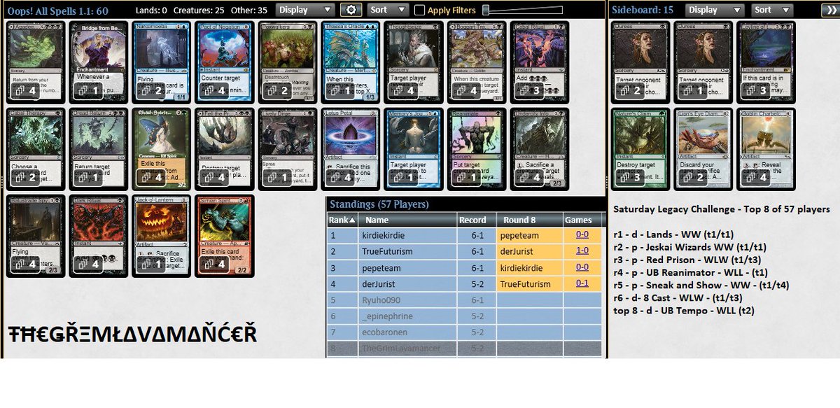Legacy Challlenge top 8 with Spy 🏆

<a href="/fireshoes/">Robert Taylor🔥</a>