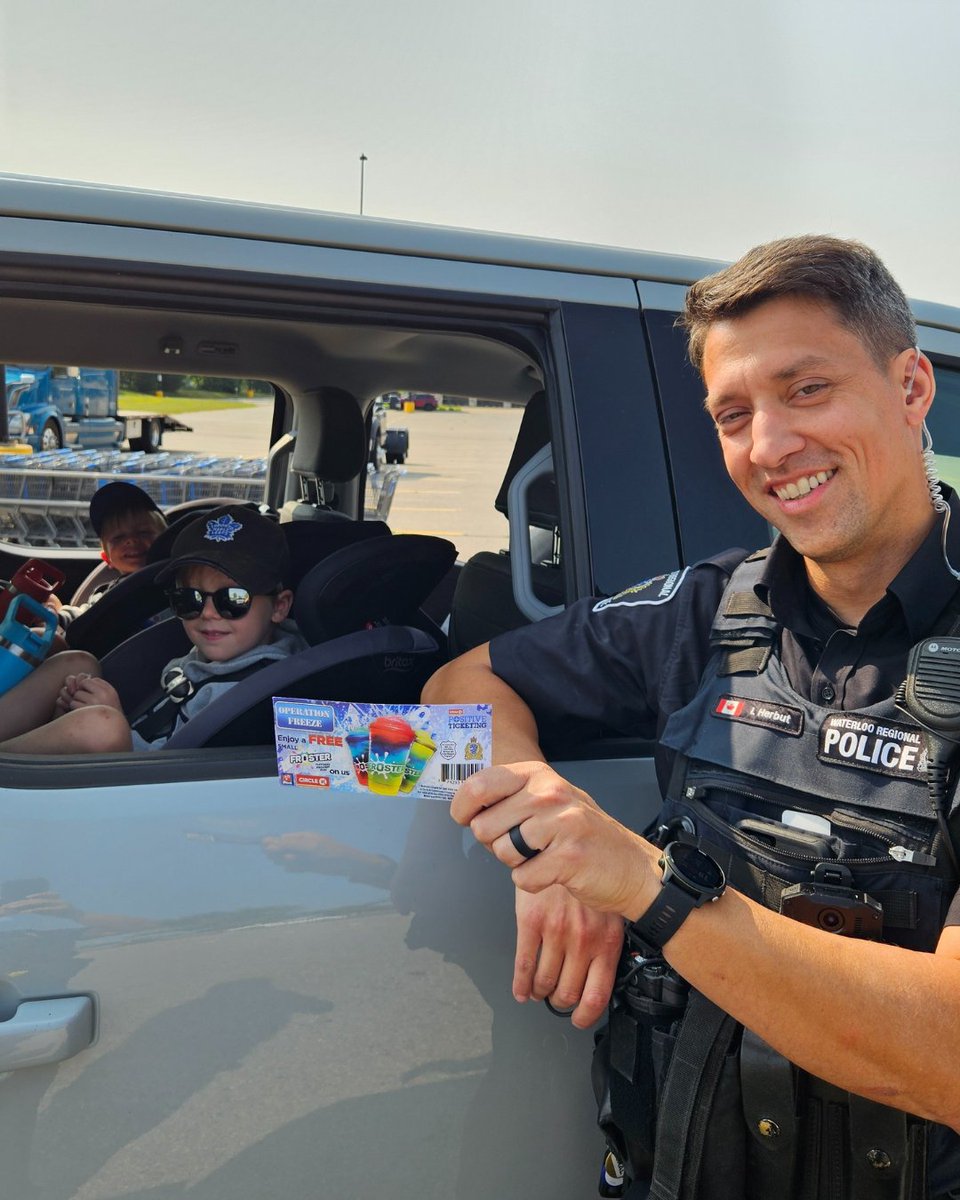 Seatbelts save lives — always buckle up!

These two awesome kiddos earned a Positive Ticket this morning for setting a great example and following the rules of the road. 👏

Help protect yourself and others:

✅ Buckle up—every time
✅ Properly secure children in the correct car