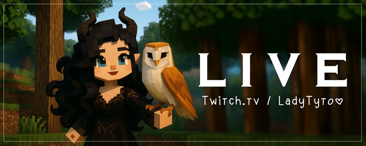 |🦉L I V E |

🎀| ✧ • ✨ Building a Castle, One Block at a Time ✨ • ✧
🎮| Minecraft

Join us!
twitch.tv/LadyTyto