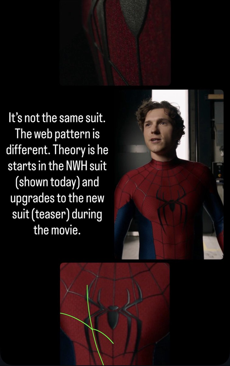 No doubt these are two different suits. So hyped!🕷️ 

Credit to the whoever did the edit (Bottom).