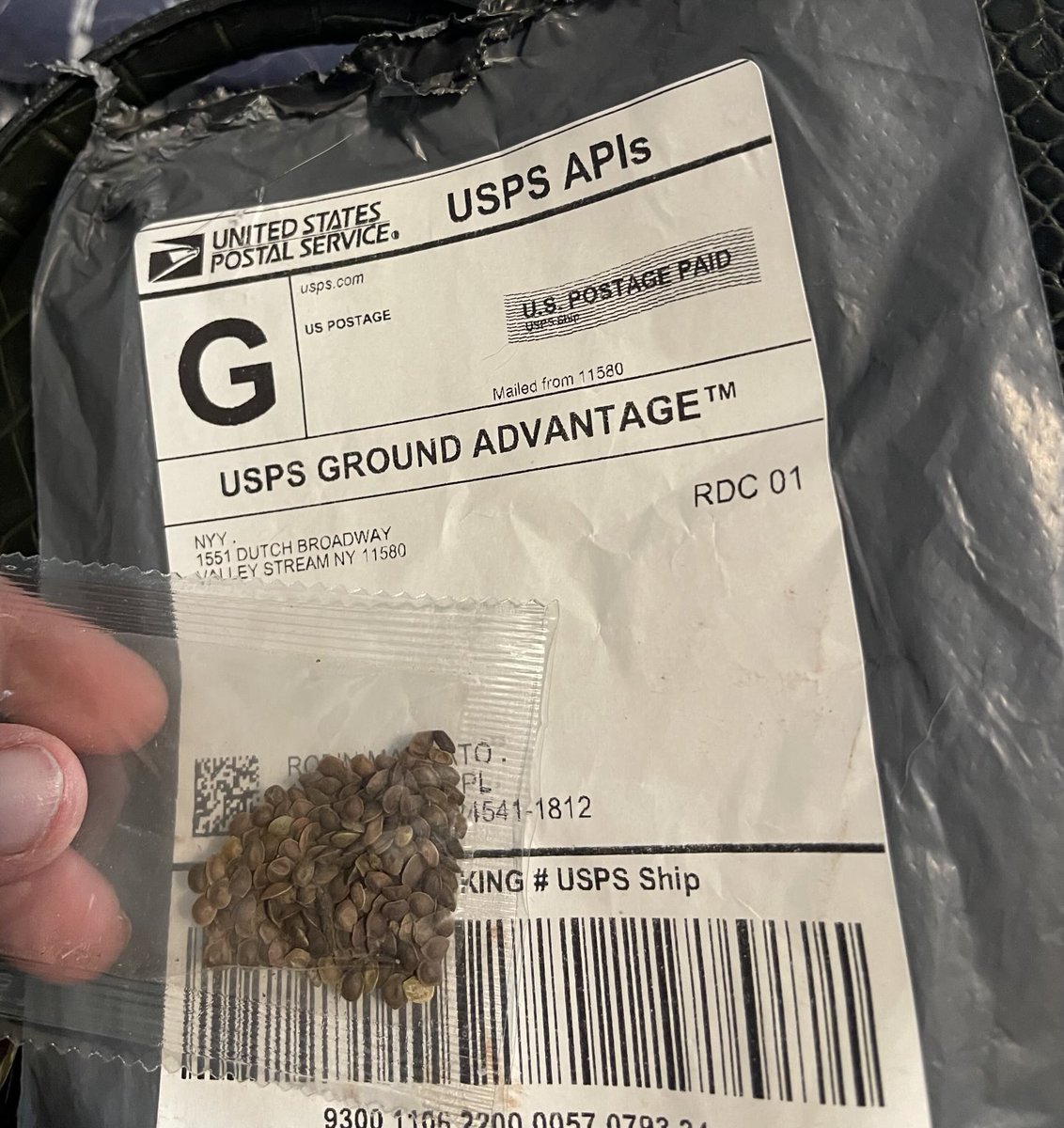 First off, this again? And secondly, it’s not from China. The address is for a Carvel. Jerks ⁦<a href="/USDA/">Dept. of Agriculture</a>⁩ ⁦<a href="/VaAgriculture/">VDACS</a>⁩