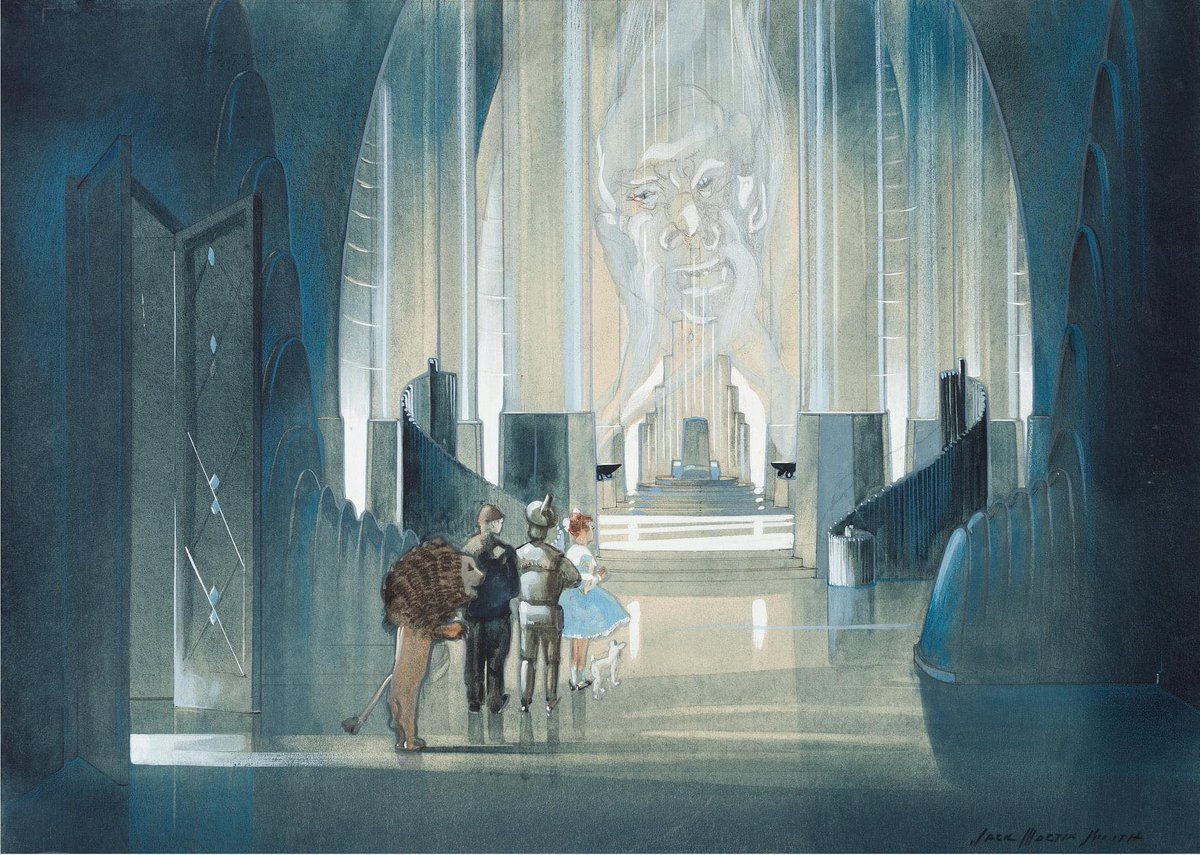 Concept art for 1939's THE WIZARD OF OZ, painted by production designer Jack Martin Smith.
