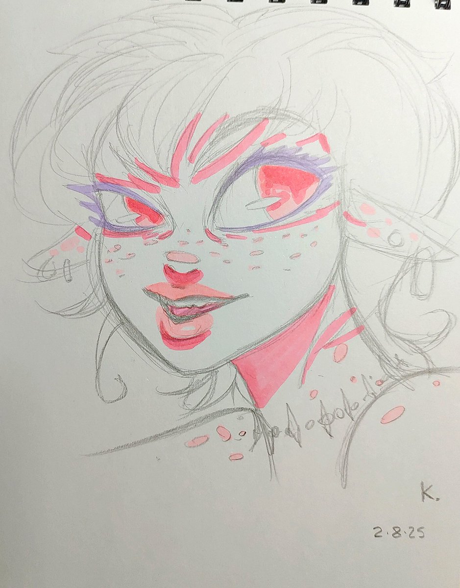 Ka_hhhhh's tweet photo. Lately I feel like I don't have time for almost anything to concentrate on for a long time, but I felt like drawing so I made a quick sketch https://t.co/eourDimvvi