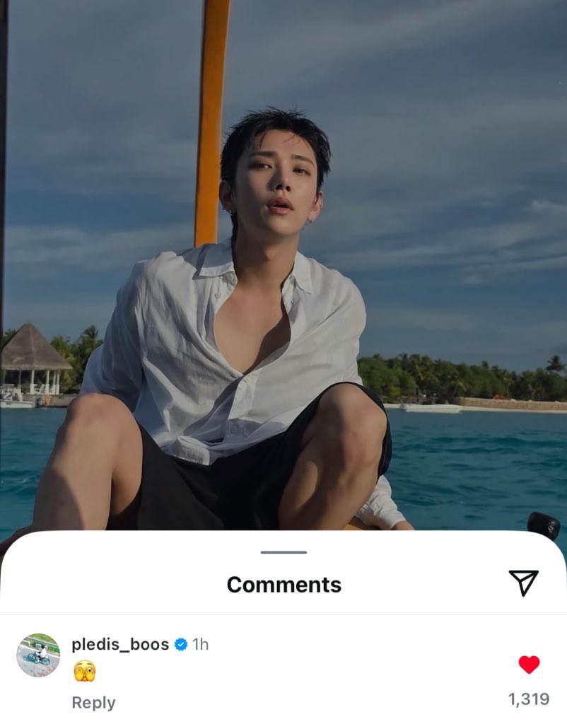 kwansources's tweet image. seungkwan commented on joshua's ig post!

🍊 🫣