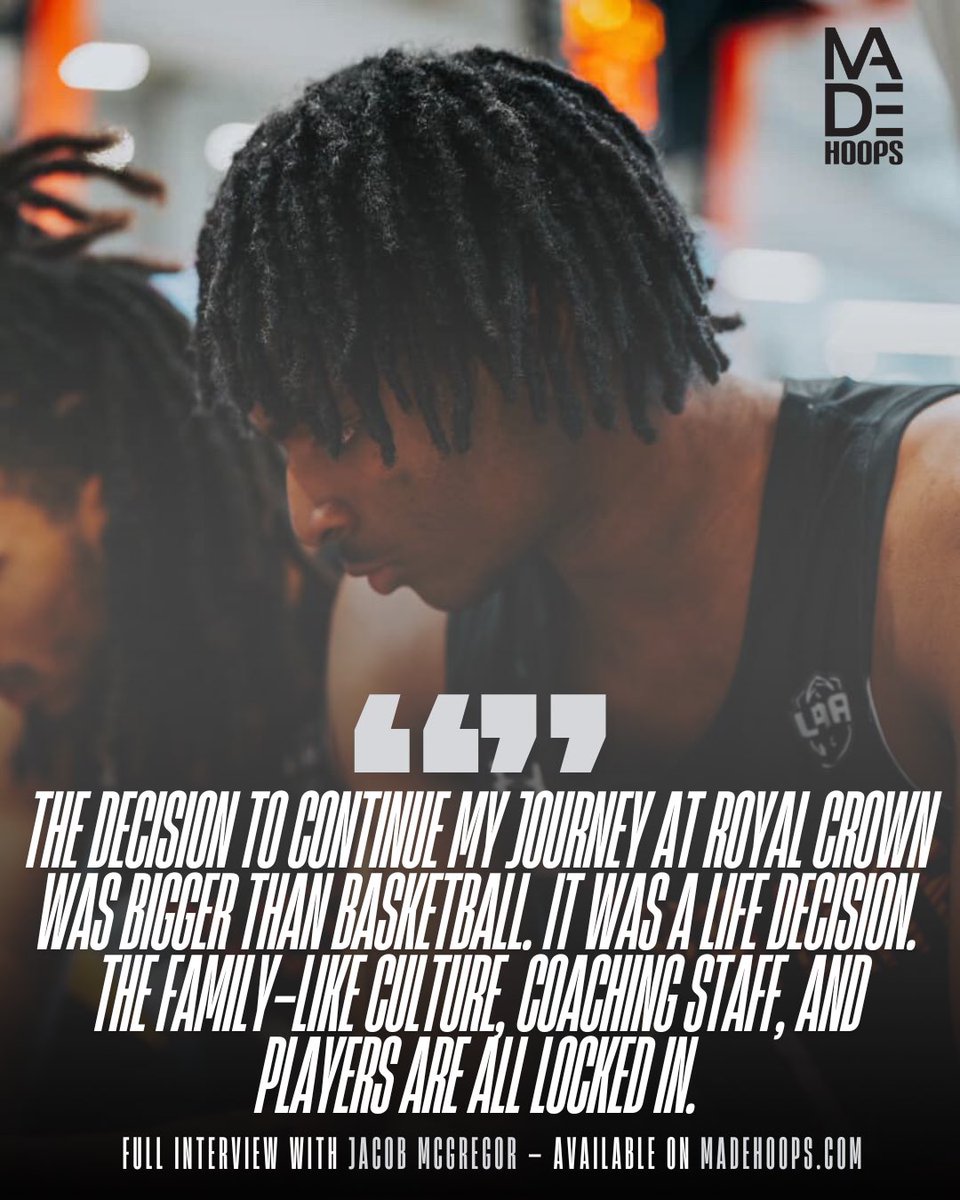themapleminute's tweet image. Got the chance to catch up with (2026) 6’3 Jacob McGregor to discuss his transfer to @royalcrownball, his @OntarioSBA MVP season &amp;amp; time with @Canada_Elite

One of the most physically &amp;amp; mentally ready prospects in Canada’s 2026 recruiting class

@madehoops

madehoops.com/made-society/a…