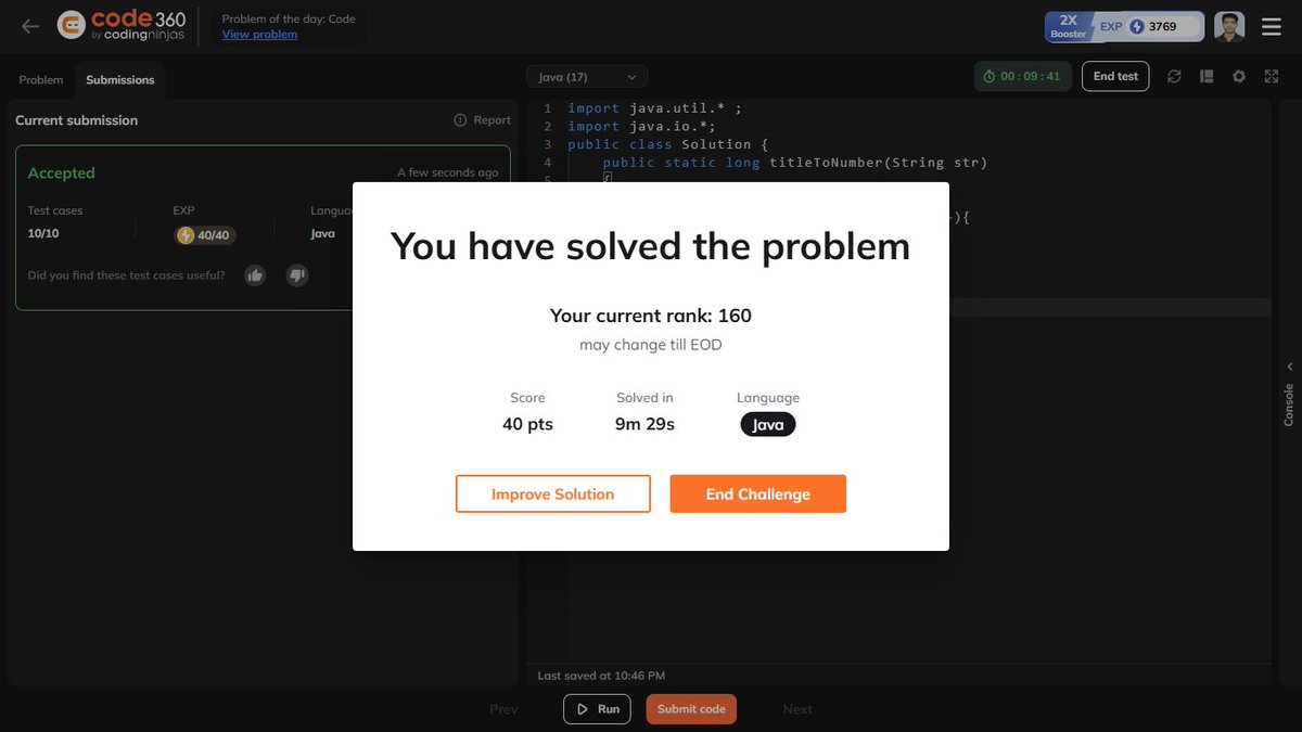 JagnyadattaDal2's tweet image. ✅ Day 31/90
🔹 1 LinkedList Q (LeetCode)
🔹 2 Coding Qs + 5 MCQs (Naukri360)
📘 DSA: Studied Merge Sort using LinkedList
Every step forward matters.
Pushing consistency, building discipline, and growing deeper into DSA & Dev.
#100DayChallenge #LeetCode #Code360 #DSA #MERNStack