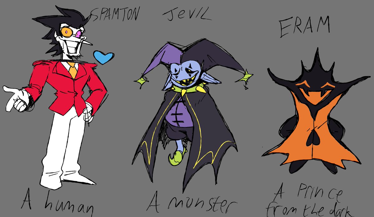 deltarune au where these three are the prophesised heroes