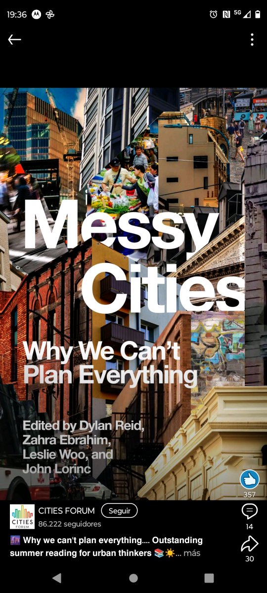 Cities, as complex ecosystems, can't b planned by nature. The urban planning profession is doomed if the urban planner intends the city 2 perform as planned.

But, if urban planners turn into facilitators, orchestrating contour conditions, groups and interests, then we r talking.
