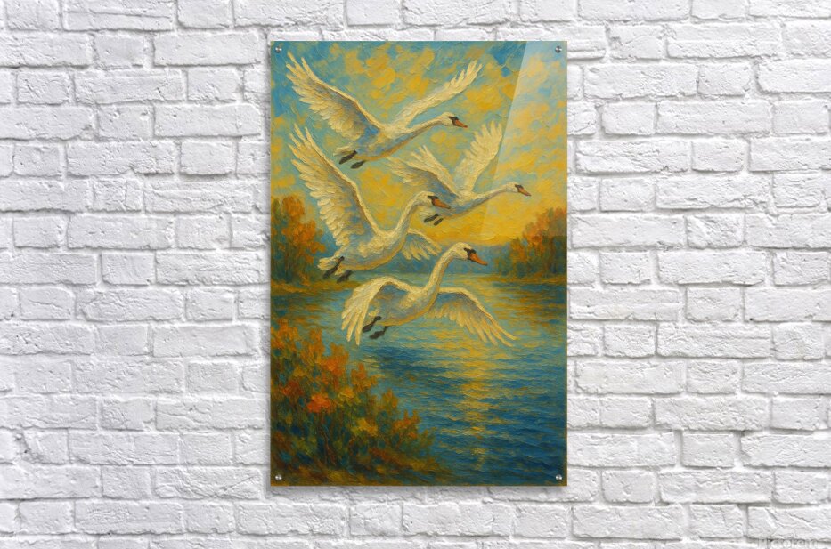 MysticRealismGa's tweet photo. "Soaring through a golden sky. ✨ This stunning swan painting brings a touch of elegance and nature's beauty to any space.#Art #Nature #HomeDecor #SwanPainting #ImpressionistArt #WildlifeArt #OilPainting #ArtCollector #WallArt #FlyingSwans #NaturePhotography #SwanLovers #MuteSwan https://t.co/6gzdqv1ZeV