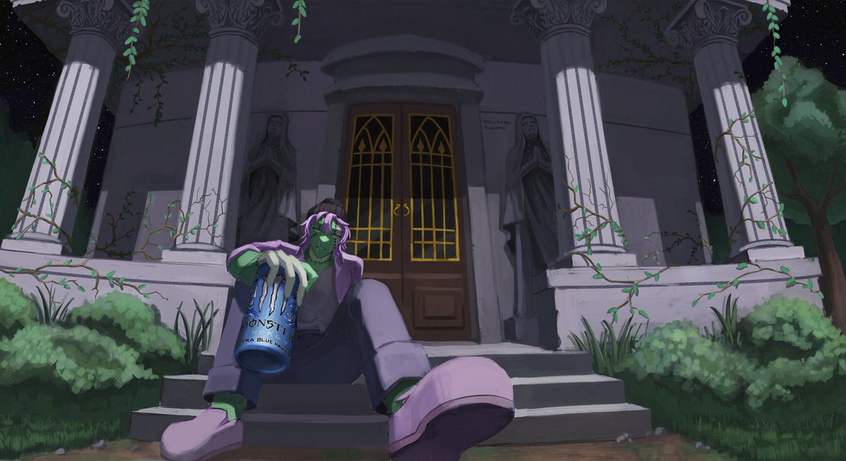 GrimGltichVA's tweet photo. 💀🧷"come chill and have a seat I wont bite. Do you also want a sip?"

🎨by @Val_Escher they did a wonderful job on this piece and I absolutely love it

#ARTacomb https://t.co/C8nPxBD6IY