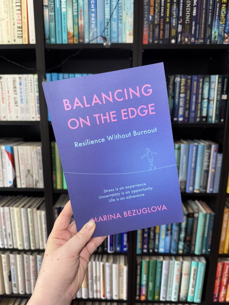 ✨✨ NEW BOOK-TOUR ✨✨

Feeling burnt out?

Balancing on the Edge by Marina Bezuglova reframes stress as a force for growth.

With real tools, reflections, and science-backed insight, it’s a compassionate guide to building resilience without burning out.

A must-read for anyone