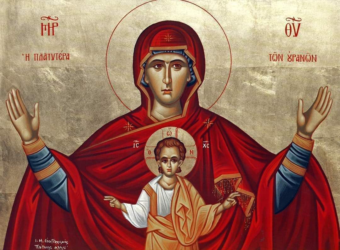 يا شفيعةَ المسيحيّينَ غيرَ الخازية
الوسيطةَ لدى الخالقِ غيرَ المردودة
لا تُعرِضي عن أصواتِ طَلِباتِنا نحنُ الخطأة
بل تَدارَكينا بالمعونةِ بما أنّكِ صالحة
نحنُ الصّارخين إليكِ بإيمانٍ:
بادري إلى الشفاعة، وأسرعي في الطِّلبة
يا والدةَ الإله المتشفّعةَ دائماً بمكرّميكِ.

أحد مبارك ☦️