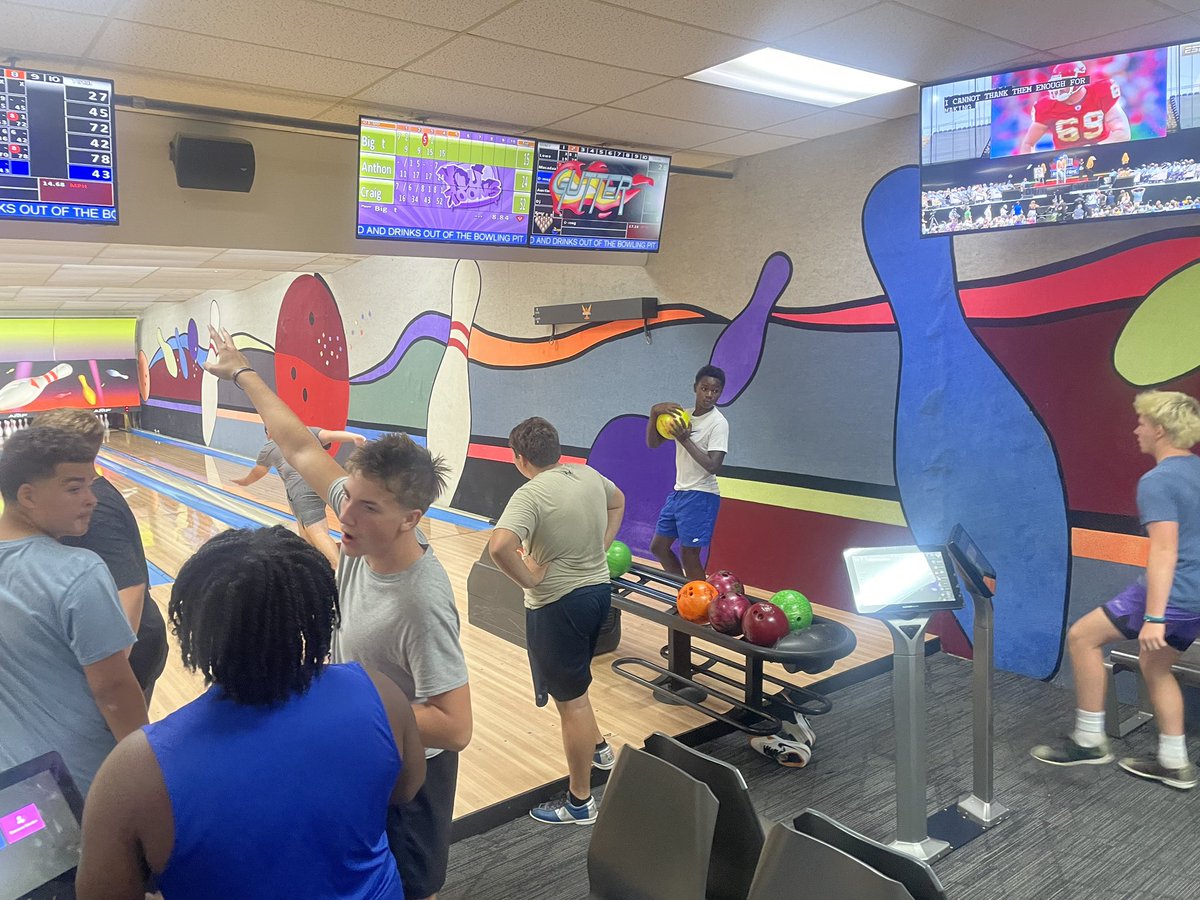 Freshman Football tearing up the lanes today! #FAM1LY #PurpleReign