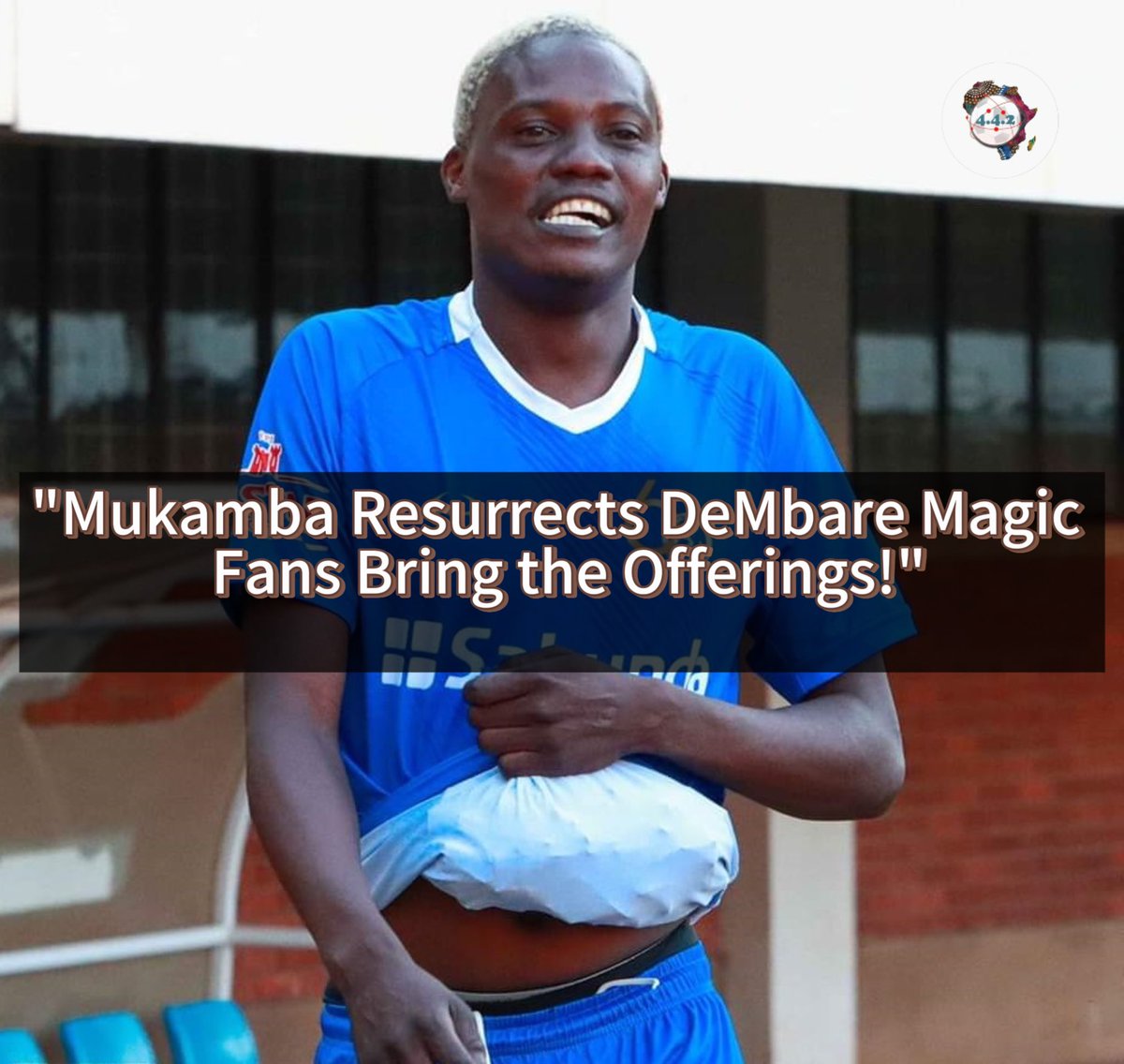 442Network's tweet image. Mukamba back at Dynamos and they’re winning again. Fans already giving him the offering like he never left. 🔥💙 #Mukamba #DynamosFC #DeMbare