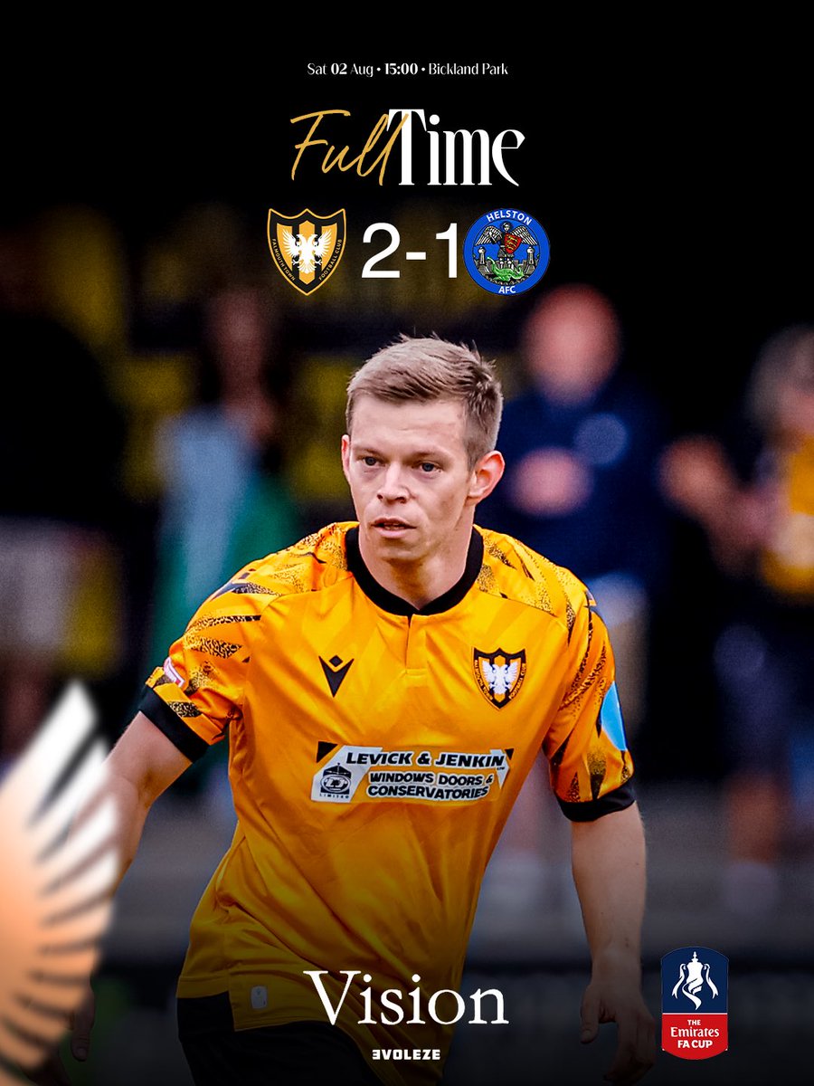 Full Time: 2-1 <a href="/HelstonAFC/">Helston Athletic FC</a> 

It’s the late show at Bickland Park with Town finding a winner in the last minute 

<a href="/rubinwilson10/">Rubin Wilson</a> ⚽️⚽️

#FTFC