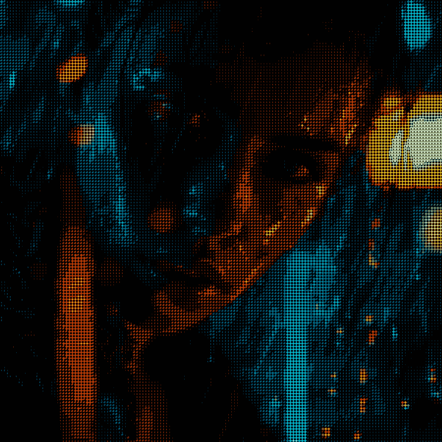 NEXUS (2025)

- 39.7kb PNG
- Fully onchain on ETH
- AI + ASCII via my custom tooling &amp; font GEOM

A huge thank you to <a href="/mooontyde/">mooontyde</a> for collecting. There is no better feeling than knowing that your work has connected with someone.

Blade Runner is a huge inspiration for me, opening