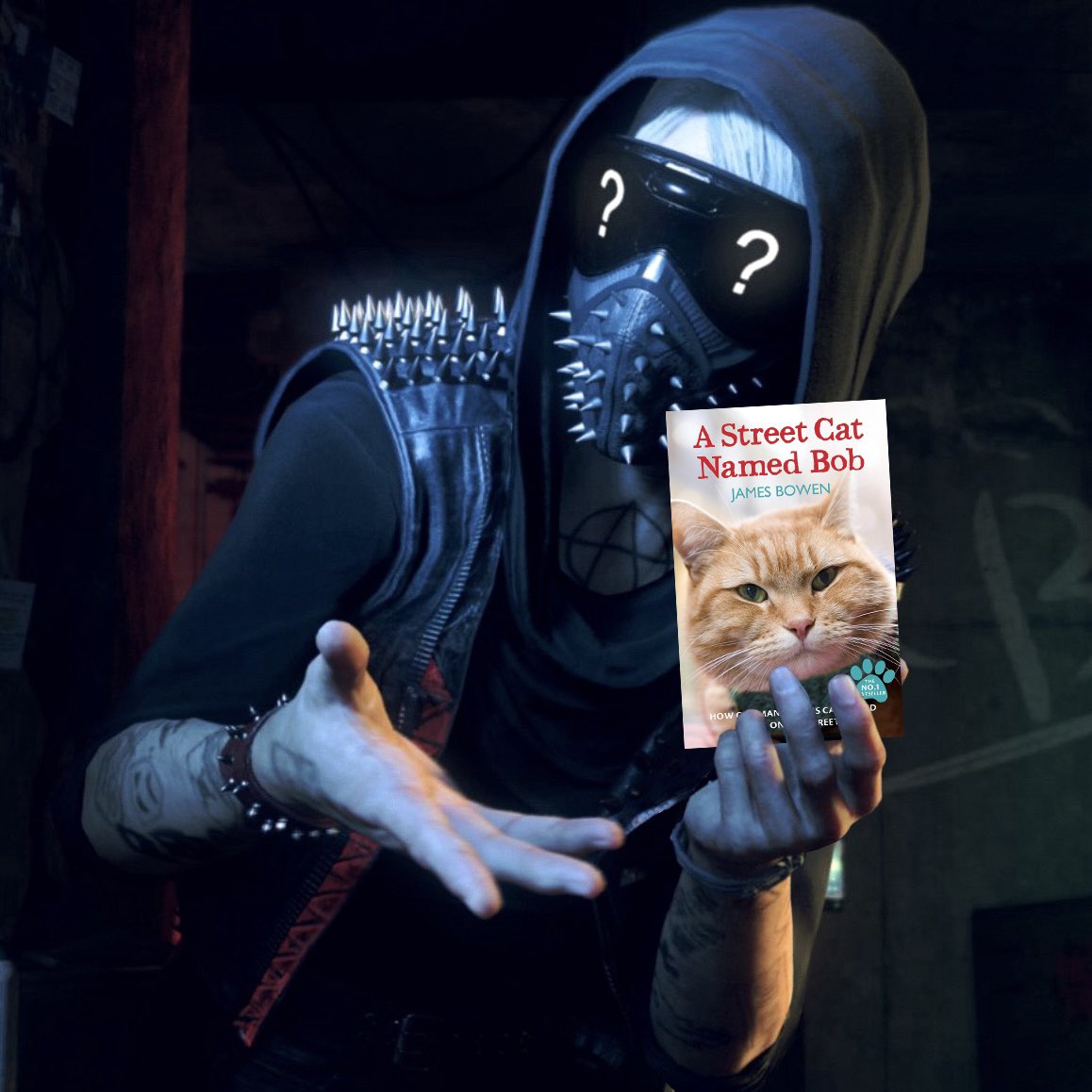 wrench holding a street cat named bob by james bowen