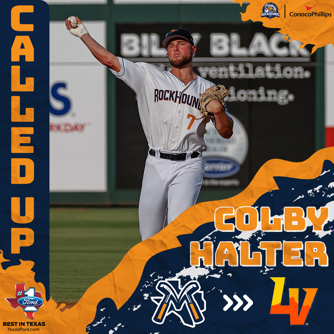 RockHounds's tweet photo. Congratulations to Blake Beers, Colby Halter, and Junior Perez on getting the call-up to @AviatorsLV! Best of luck! #AviatorsUp ✈️ https://t.co/jlhUF4XW5g