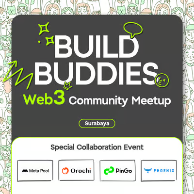 🔥 Build Buddies is coming to Surabaya! 🔥

This Sunday, August 3rd, Web3 enthusiasts are gathering for an exciting Web3 Community Meetup hosted by <a href="/meta_pool/">Meta Pool</a>  and indo ambassador ( Shoutout <a href="/ekosubagyo/">꧁maxone ꧂ ⚔️</a> )

What’s in it for attendees?
🍢 Free meals (limited stock!)
💰 Prizes worth