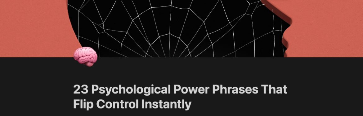 I studied the exact words used by the top 1% of closers, negotiators, and power players.

Turns out: 23 specific phrases decide who controls the frame ( some of you might be aware of all of it already ) 

The thing is all of them sound pretty basic and standard on paper but