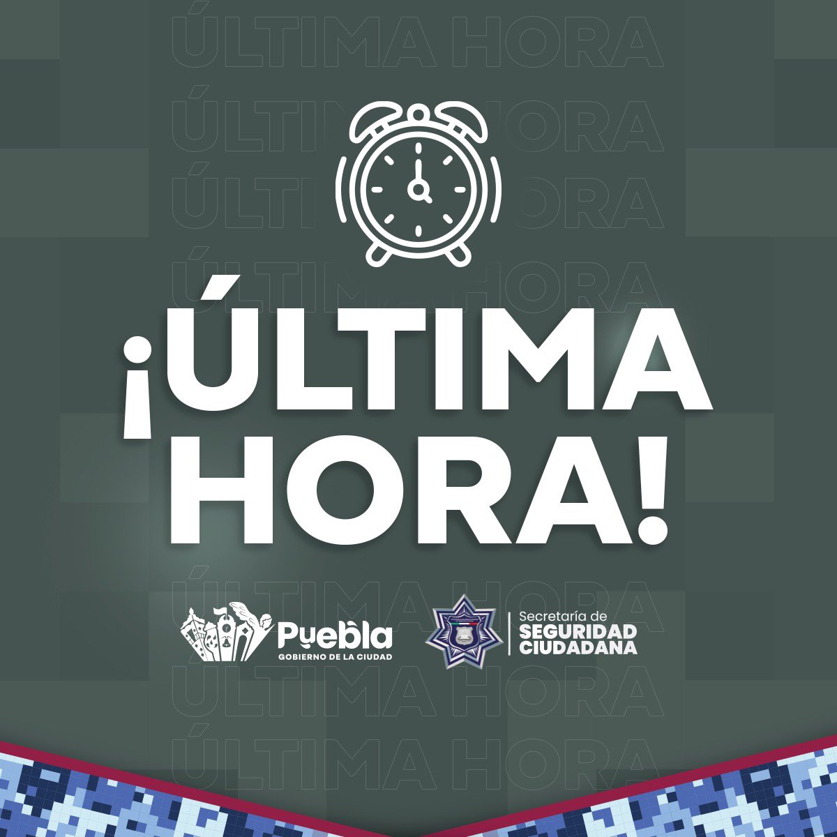 🚨 #ÚltimaHora 🚨

Debido al #Sismo que se percibió hace unos momentos en #Puebla, #PCPueblaCapital implementa recorridos para brindar cualquier apoyo a la población.

📌 Preliminar: 5.6

🙋‍♂️ ¡Conserve la calma! 🙋‍♀️