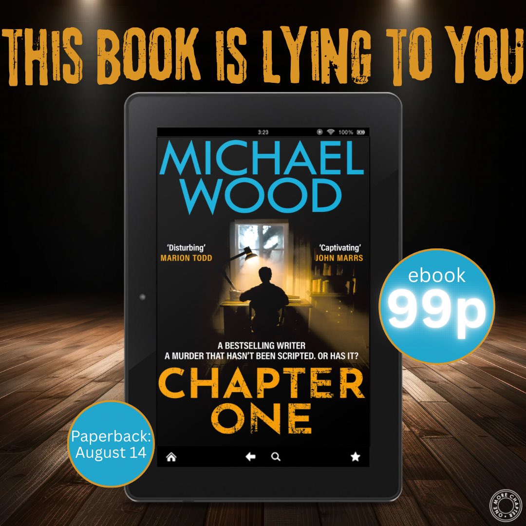 CHAPTER ONE is only 99p <a href="/AmazonKindle/">Kindle</a> for the whole of August. Treat yourself: amzn.eu/d/ey0BJQm