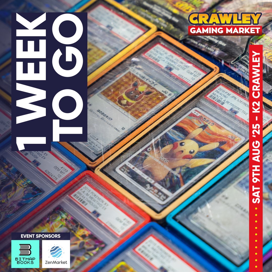 Replay Events (@replayevents) on Twitter photo There's only 1 week to go! Crawley is almost here โ whoโs excited for retro games, consoles, merch, and Pinballs from London Pinball? ๐ eventbrite.co.uk/e/1326407684089
Event Sponsors
@Bitmap_Books ๐ linktr.ee/bitmapbooks
<a href="/zenmarket_en/">ZenMarket EN</a> ๐พ go.zenmarket.jp/replayevents
#CrawleyGamingMarket There's only 1 week to go! Crawley is almost here โ whoโs excited for retro games, consoles, merch, and Pinballs from London Pinball? ๐ eventbrite.co.uk/e/1326407684089
Event Sponsors
@Bitmap_Books ๐ linktr.ee/bitmapbooks
<a href="/zenmarket_en/">ZenMarket EN</a> ๐พ go.zenmarket.jp/replayevents
#CrawleyGamingMarket