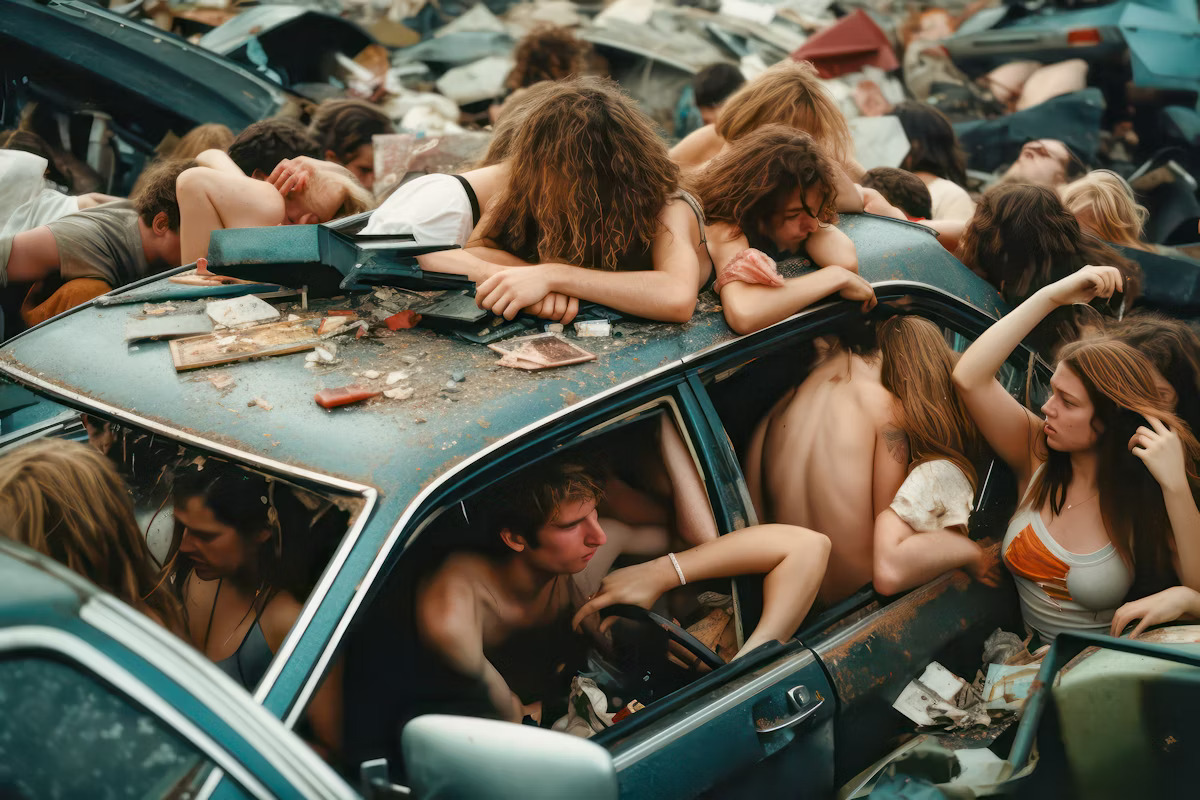 "Whimsical ride"

("We are A.I." collection/ 2023)