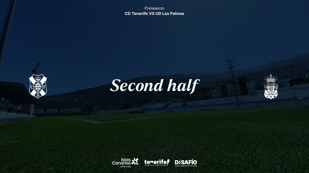 ▶️ | SECOND HALF | 

⚪️🔵 0 - 1 🟡🔵 

#TenerifeLasPalmas #CDTPreseason #DiSAFÍO #LaBregaNosUne