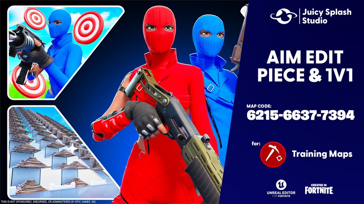 AIM EDIT PIECE &amp; 1V1 🎯
MAP CODE: 6215-6637-7394

For: <a href="/TrainingMaps/">Training Maps</a> 

PLAY NOW! 
#Fortnite #FortniteCreative #UEFN