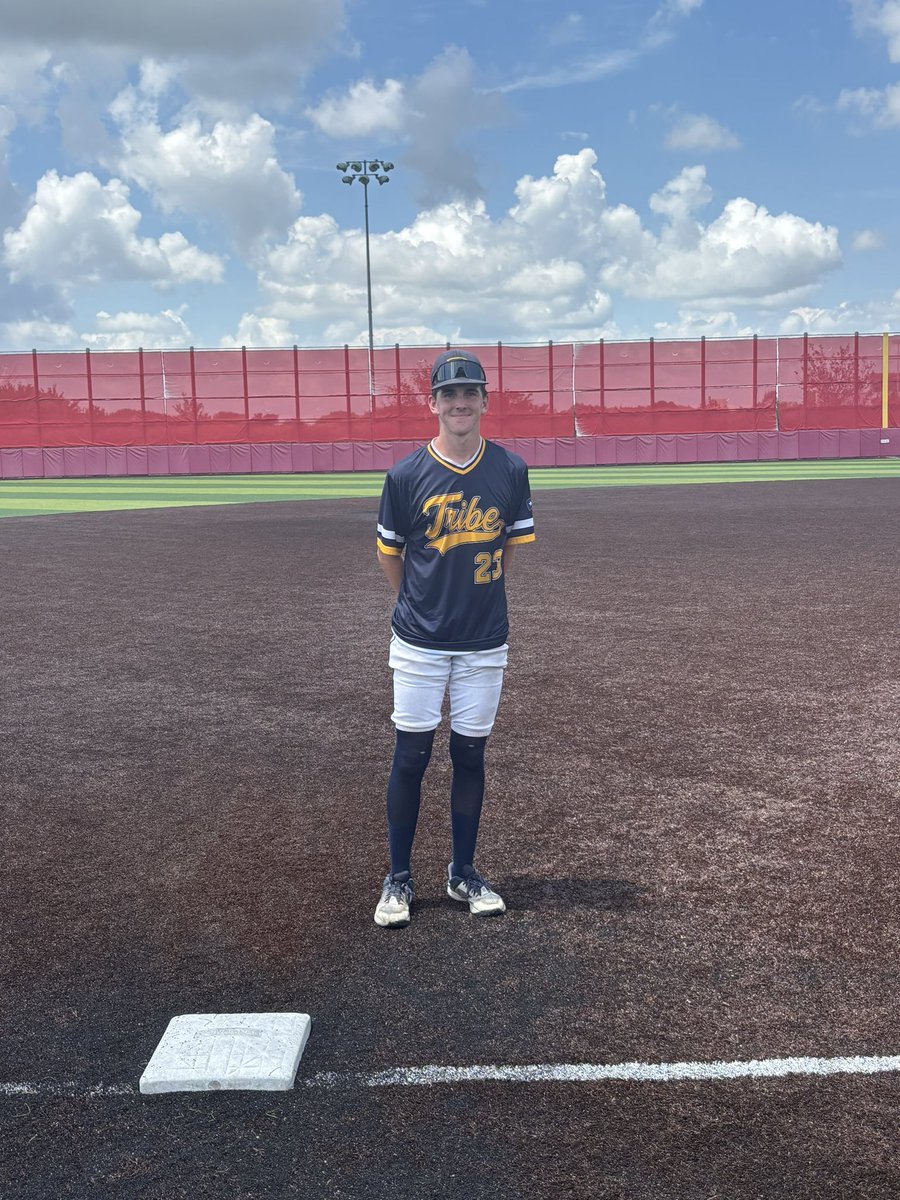 ✭Five Tool Texas✭ (@fivetooltexas) on Twitter photo F: <a href="/NTxTribe/">NTX Tribe</a> Dulaney 10, South Texas Tribe 2028 9
PoG: <a href="/mcgee_rhett/">Rhett McGee</a> 3-3, 2B, 2 RBI, 3R
Notable: <a href="/BrettZucker2028/">Brett Zucker</a> 3-3, 4 RBI
Jackson Brown 3-3, RBI, 2R F: <a href="/NTxTribe/">NTX Tribe</a> Dulaney 10, South Texas Tribe 2028 9
PoG: <a href="/mcgee_rhett/">Rhett McGee</a> 3-3, 2B, 2 RBI, 3R
Notable: <a href="/BrettZucker2028/">Brett Zucker</a> 3-3, 4 RBI
Jackson Brown 3-3, RBI, 2R