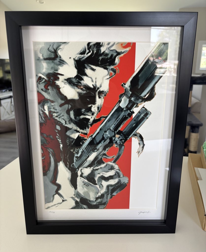 ❗️ Very rare limited art print, signed by Yoji Shinkawa. Number 19 out of 50 made