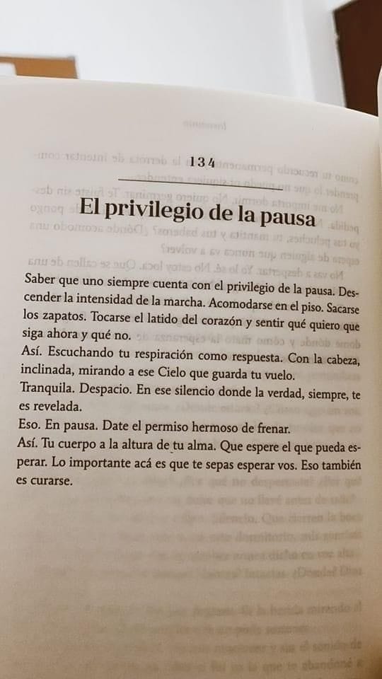 El privilegio de la pausa
