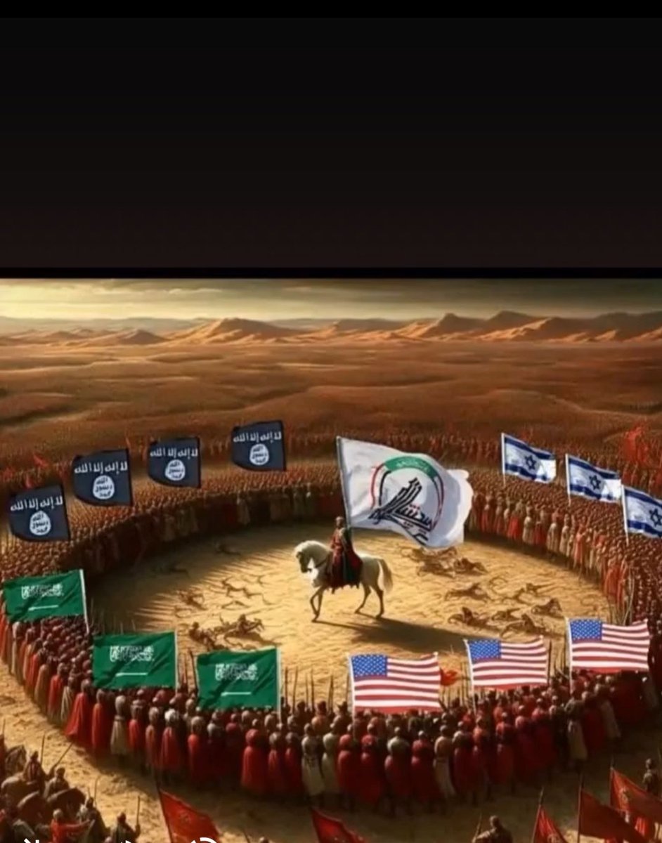 في زمن تكالبت فيه كل رايات الباطل من داعش إلى الصهاينة إلى الأمريكان وأذنابهم الوهابية وقف الحشد الشعبي راية الحق الوحيدة وسط هذا الطوفان شامخًا بثبات الحسين وبصيرة علي
 وحده من كُتب له أن يكون صمام الأمان لوطن أرادوا له التمزق والانكسار....
#الحشد_الشعبي_صمام_الأمان