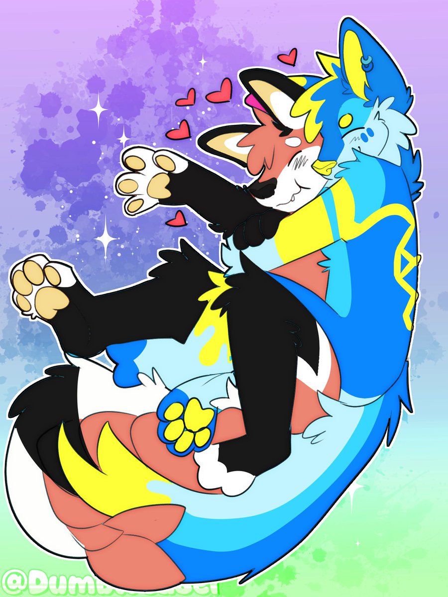 Cuddle YCH for <a href="/FluffyArx/">🌟ARX🥭🐾</a>